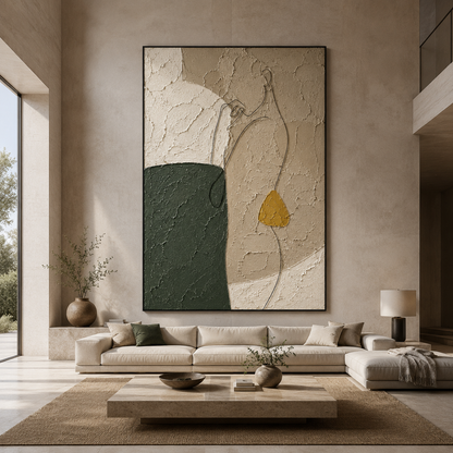 Abstract Figure Textured Painting #Kiss 50