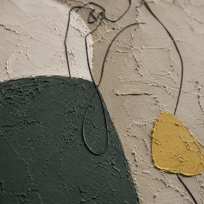 Abstract Figure Textured Painting #Kiss 50