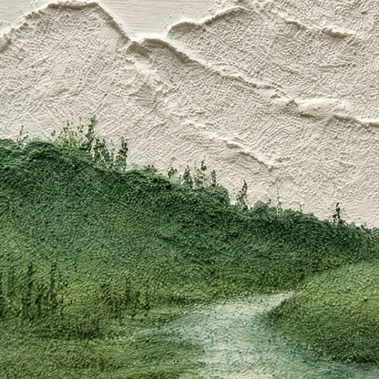 Minimalist Mountain Landscape Textured Painting #Kiss 60