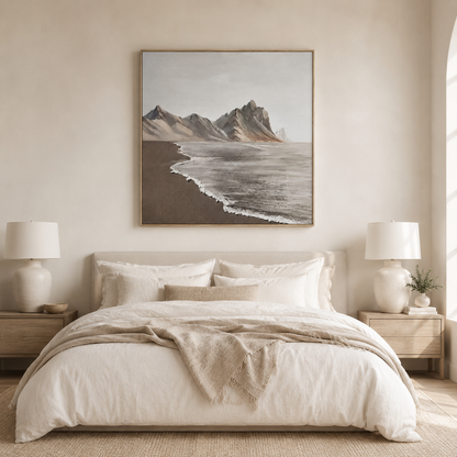 Coastal Mountain Textured Painting #Kiss 61