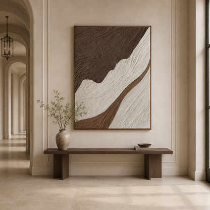Earthtone Abstract Textured Painting #Kiss 62