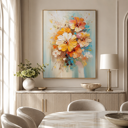 Pastel Floral Textured Painting #Kiss 63