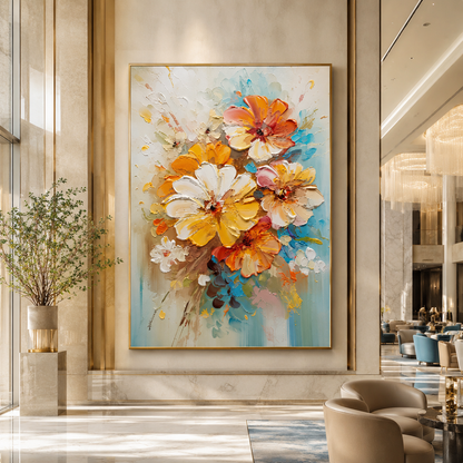 Pastel Floral Textured Painting #Kiss 63