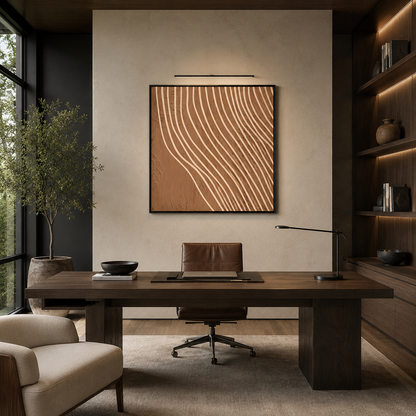 Wavy Line Abstract Textured Painting #Kiss 65