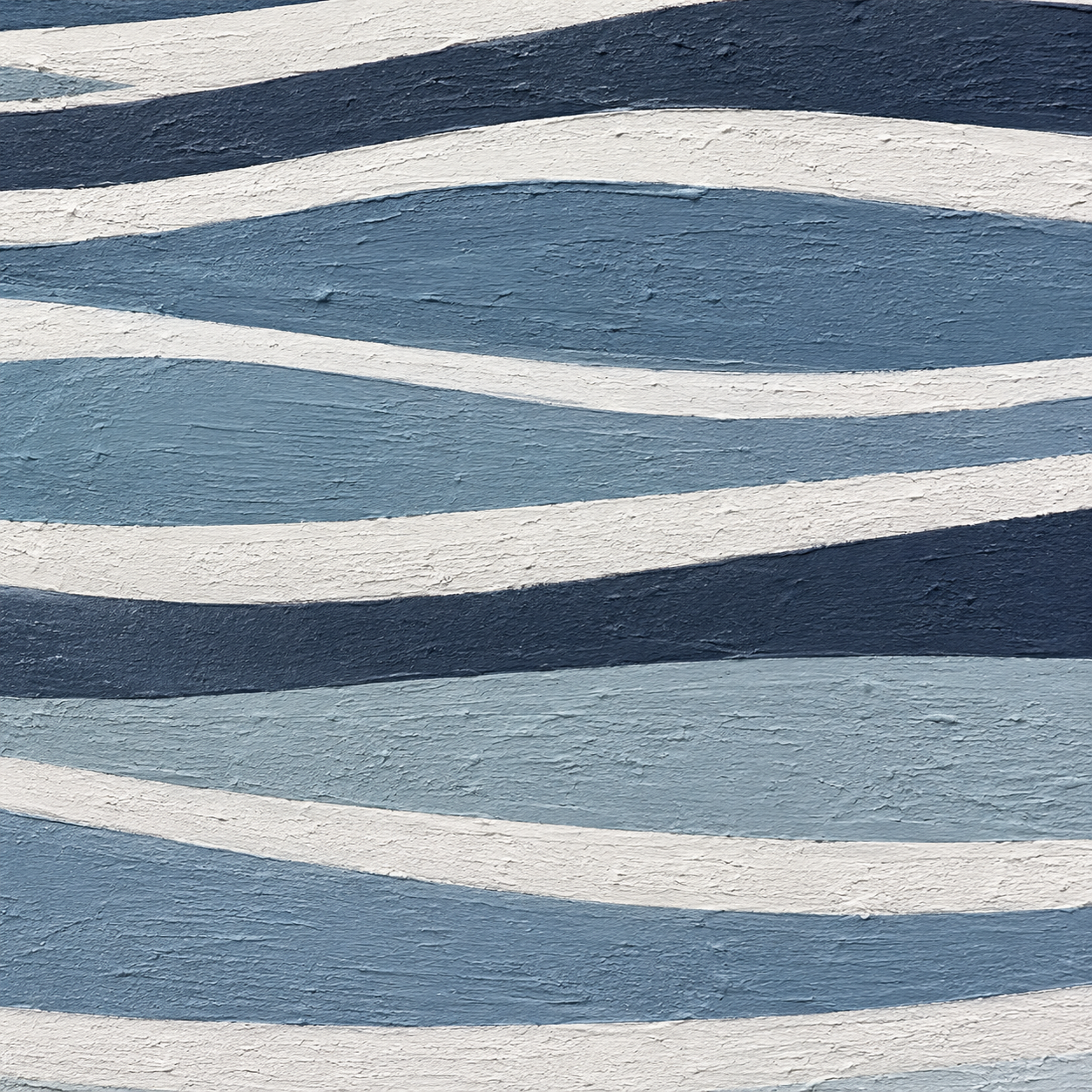 Blue Ripple Abstract Textured Painting #Kiss 67