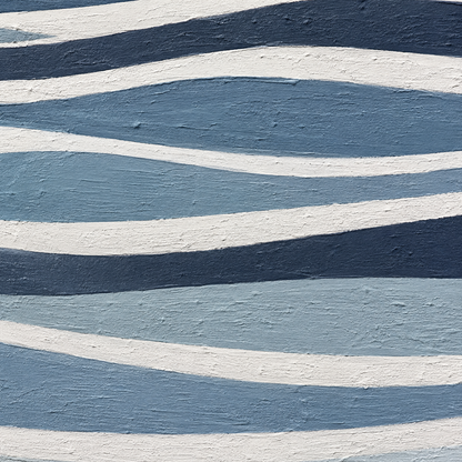 Blue Ripple Abstract Textured Painting #Kiss 67