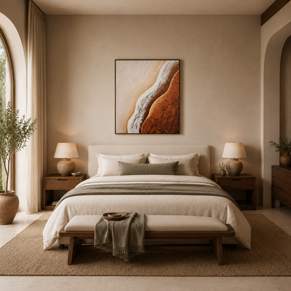 Terracotta Flow Textured Painting #Kiss 68