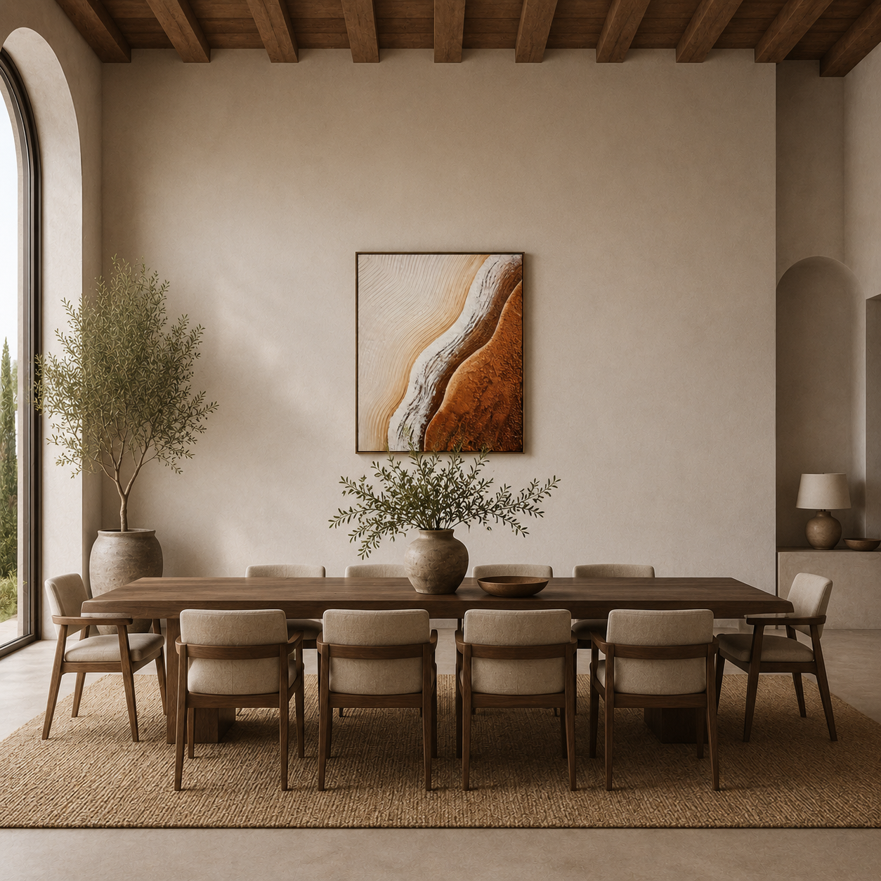 Terracotta Flow Textured Painting #Kiss 68
