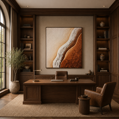 Terracotta Flow Textured Painting #Kiss 68