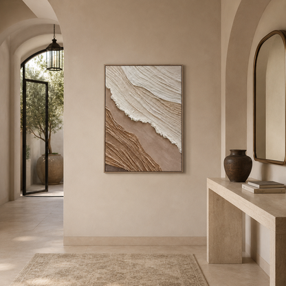 Earthtone Ridge Textured Painting #Kiss 74