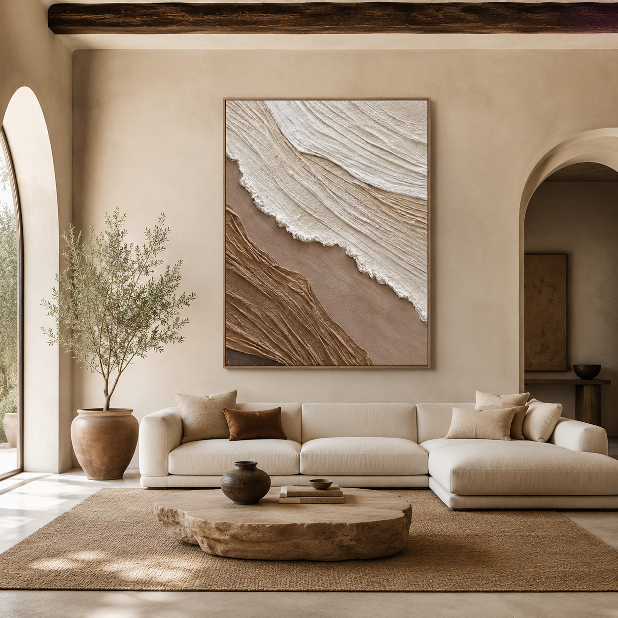 Earthtone Ridge Textured Painting #Kiss 74