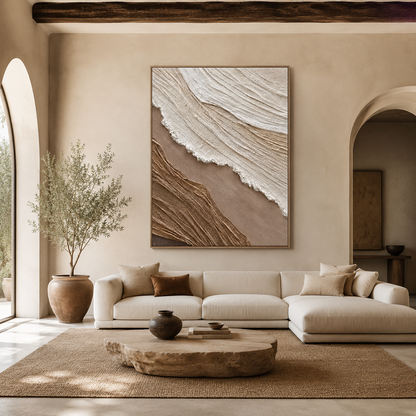 Earthtone Ridge Textured Painting #Kiss 74
