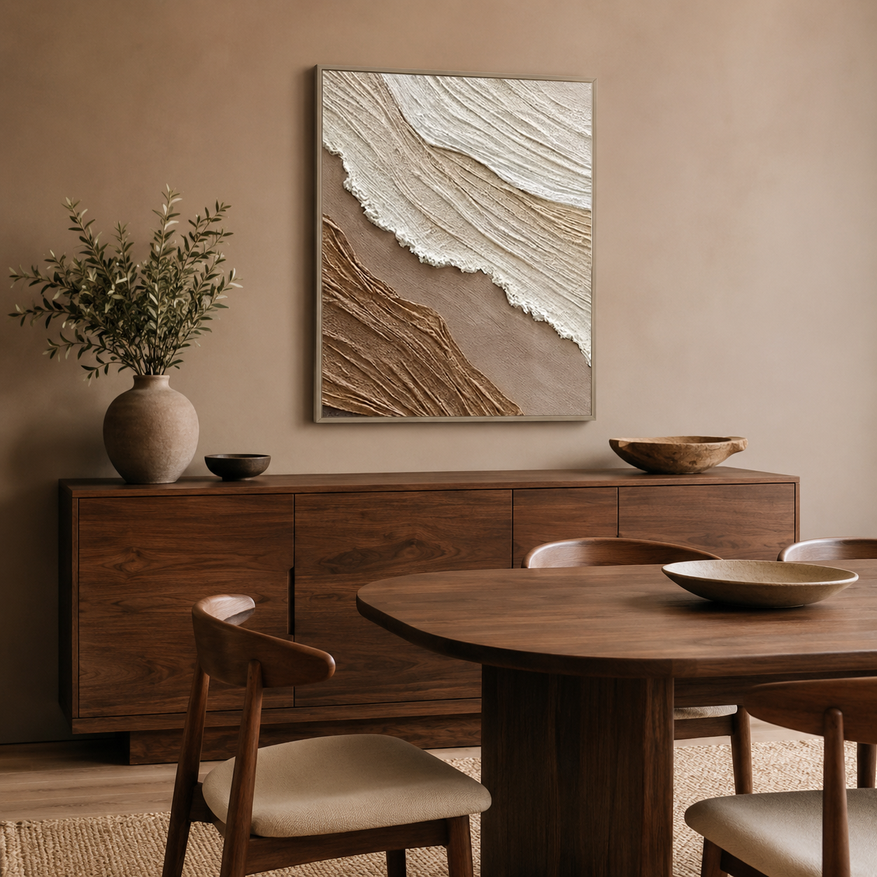 Earthtone Ridge Textured Painting #Kiss 74