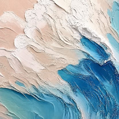 Coastal Wave Relief Painting #Kiss 76