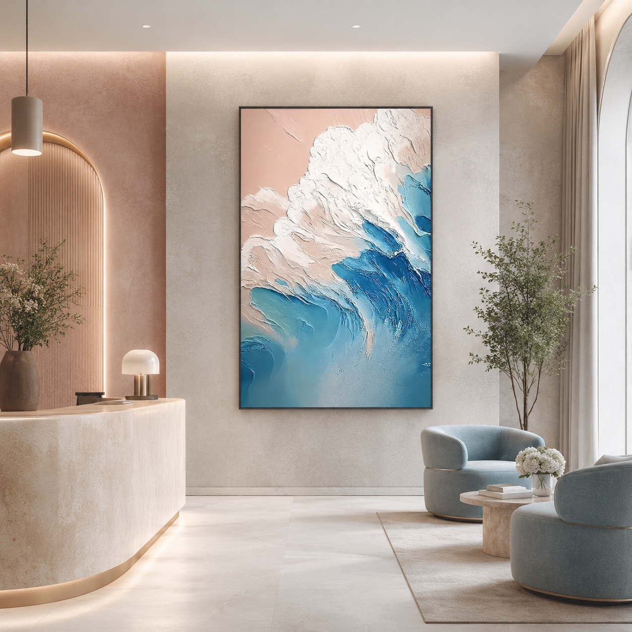 Coastal Wave Relief Painting #Kiss 76