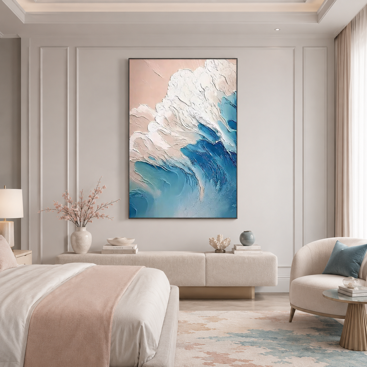 Coastal Wave Relief Painting #Kiss 76
