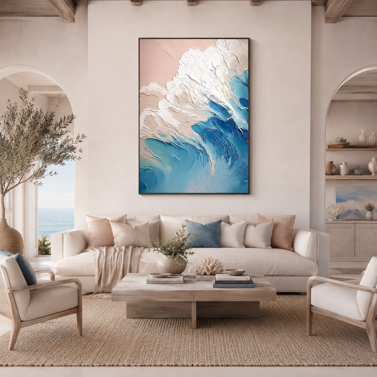 Coastal Wave Relief Painting #Kiss 76