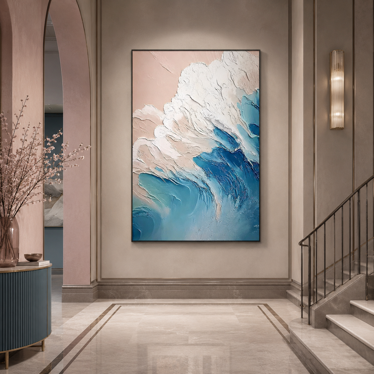 Coastal Wave Relief Painting #Kiss 76