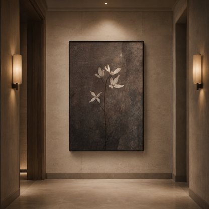 Quiet Blossom Wabi Sabi Painting #Kiss 79