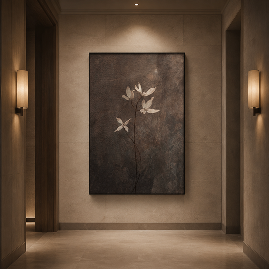 Quiet Blossom Wabi Sabi Painting #Kiss 79