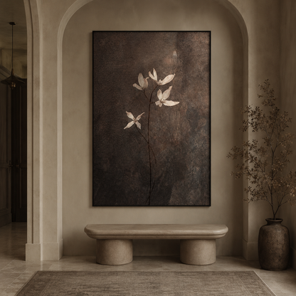 Quiet Blossom Wabi Sabi Painting #Kiss 79