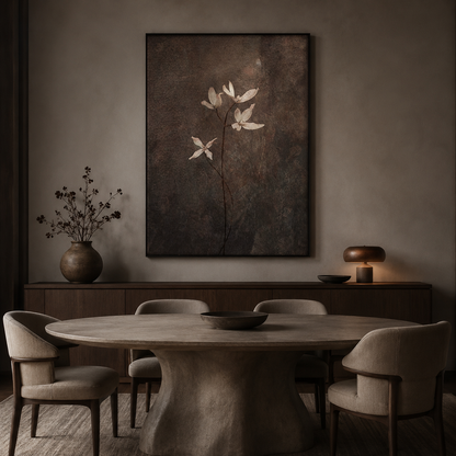 Quiet Blossom Wabi Sabi Painting #Kiss 79