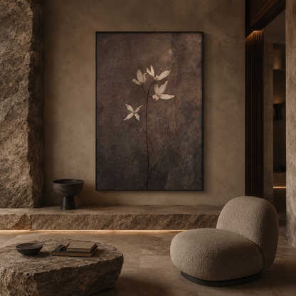 Quiet Blossom Wabi Sabi Painting #Kiss 79