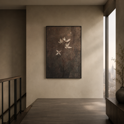 Quiet Blossom Wabi Sabi Painting #Kiss 79