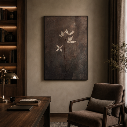 Quiet Blossom Wabi Sabi Painting #Kiss 79