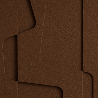 Terracotta Geometric Relief Painting #Kiss 87