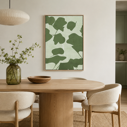 Green Botanical Leaf Painting #Kiss 90
