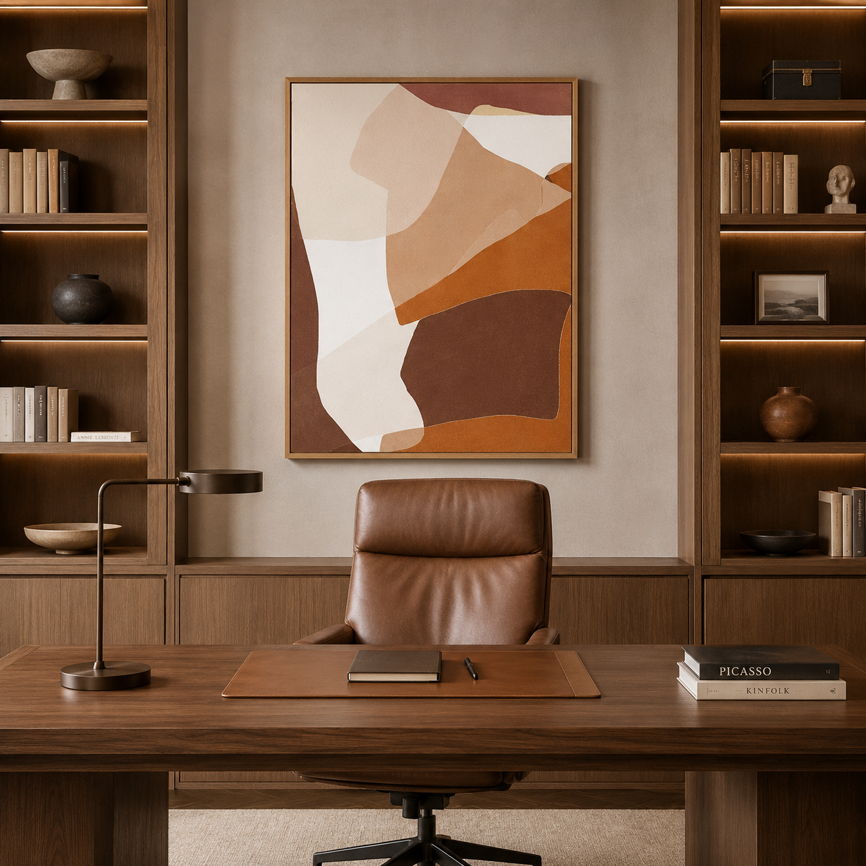 Terracotta Abstract Painting #Kiss 91