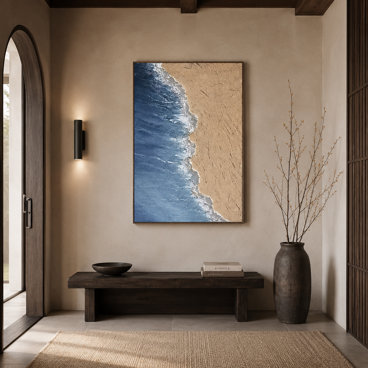 Textured Coastal Shore Painting #Kiss 96