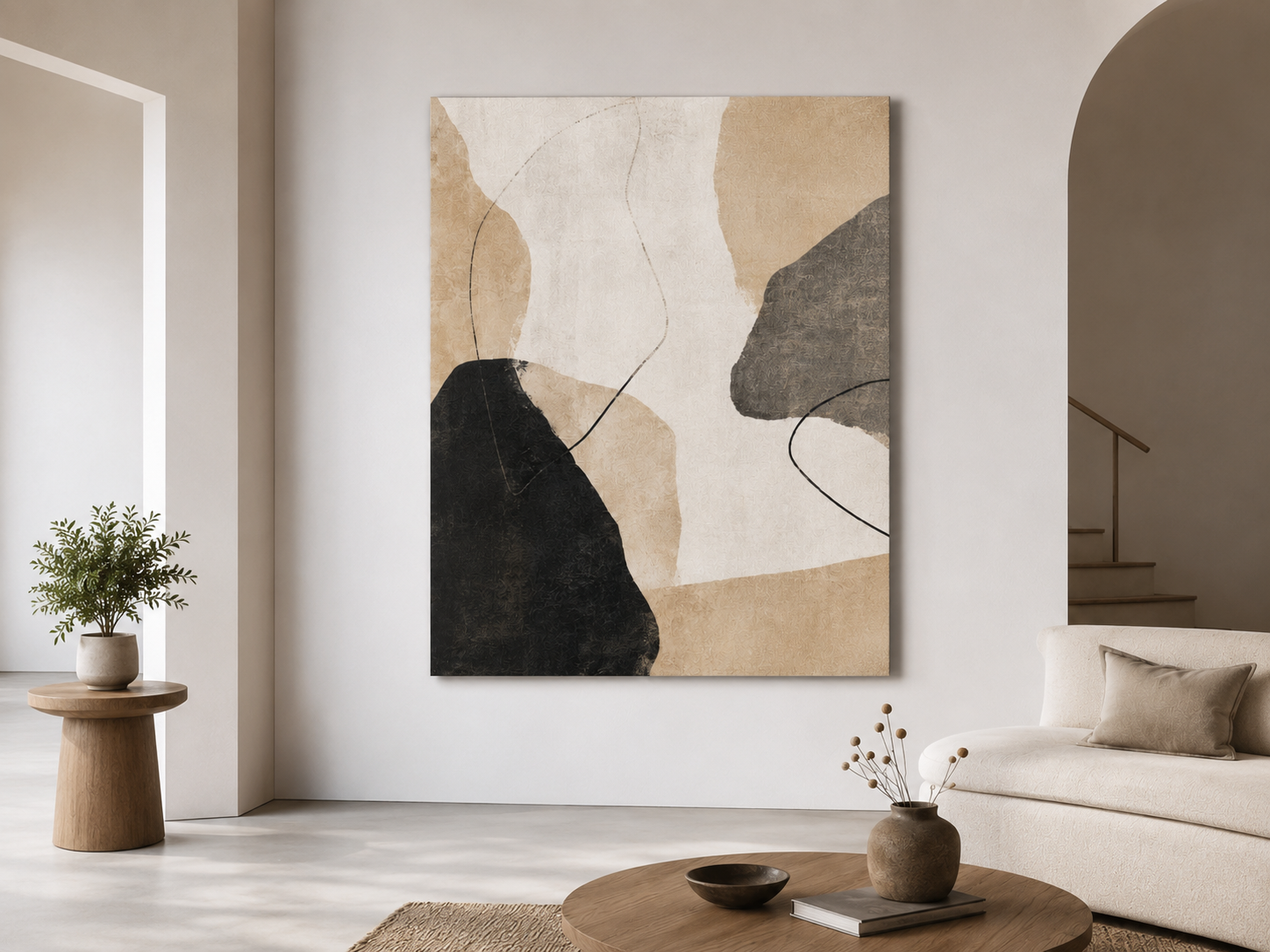 Minimal Art Rolled Canvas
