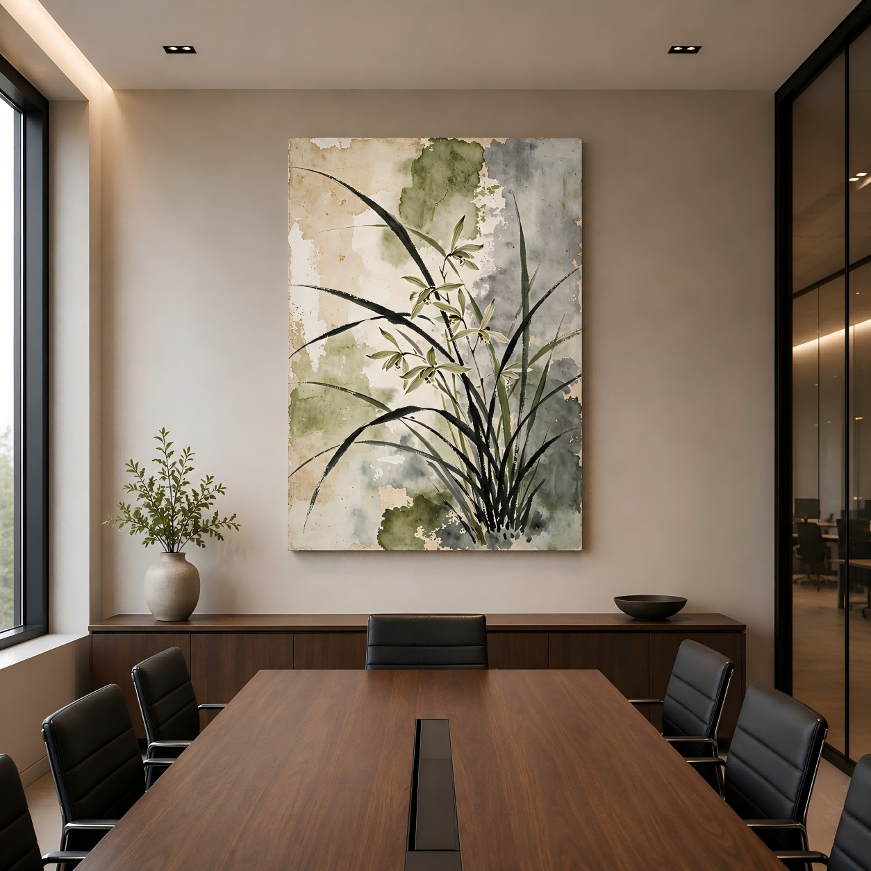Handmade Watercolor Orchid Botanical Wall Art Painting #Kiss 126