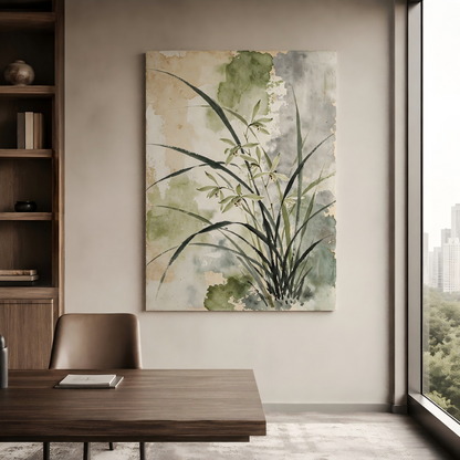 Handmade Watercolor Orchid Botanical Wall Art Painting #Kiss 126