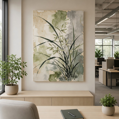 Handmade Watercolor Orchid Botanical Wall Art Painting #Kiss 126