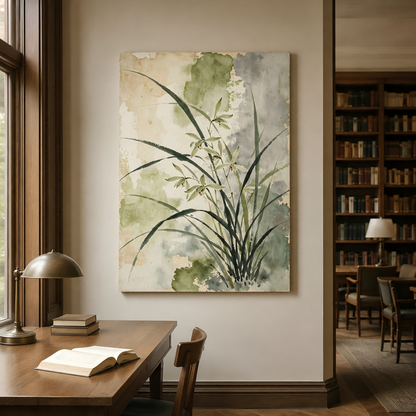 Handmade Watercolor Orchid Botanical Wall Art Painting #Kiss 126