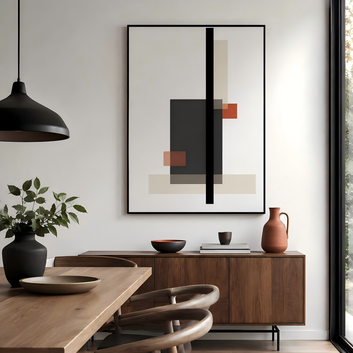 Handmade Textured Geometric Abstract Wall Art #Kiss 122