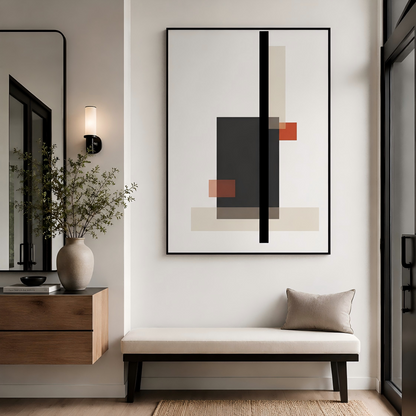 Handmade Textured Geometric Abstract Wall Art #Kiss 122