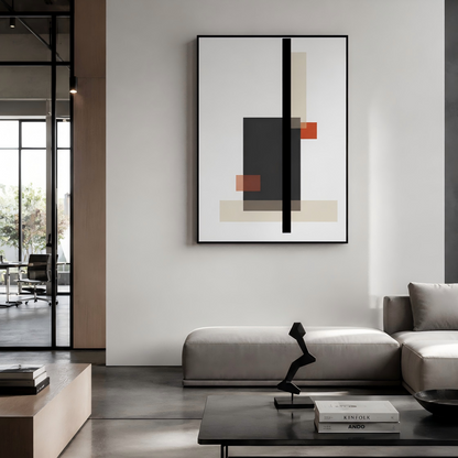 Handmade Textured Geometric Abstract Wall Art #Kiss 122