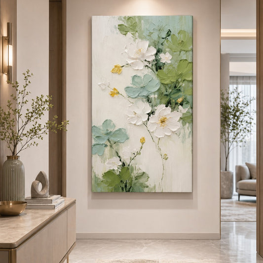 Green Botanical Texture Painting #Kiss 36