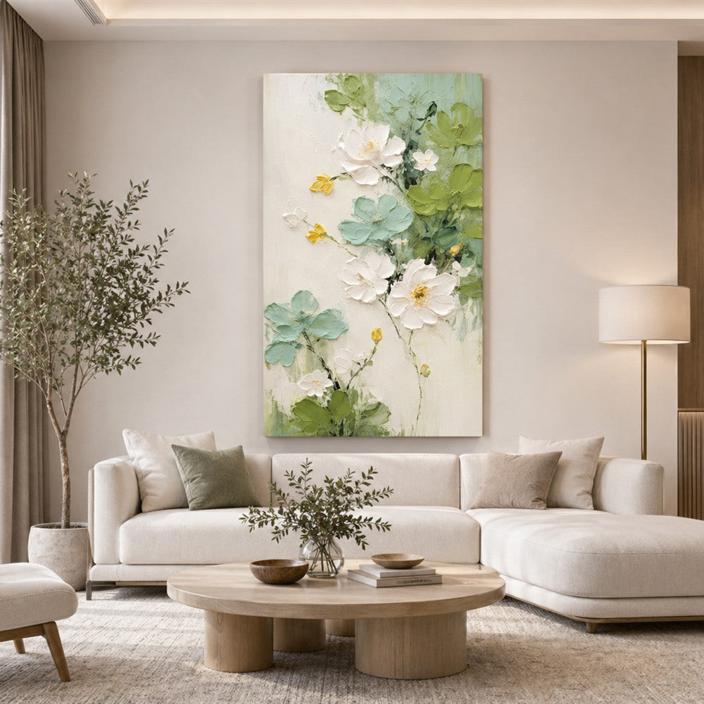 Green Botanical Texture Painting #Kiss 36