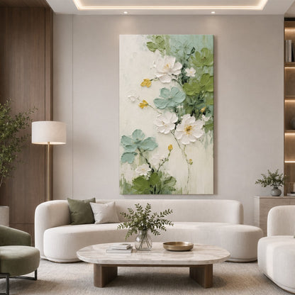 Green Botanical Texture Painting #Kiss 36