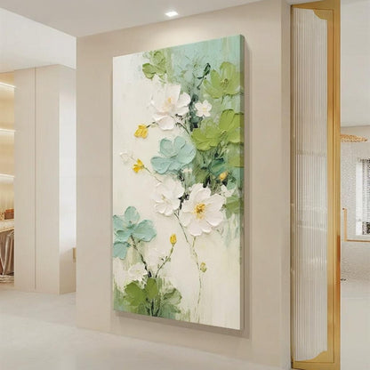 Green Botanical Texture Painting #Kiss 36