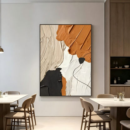 Earthtone Abstract Painting #Kiss 34
