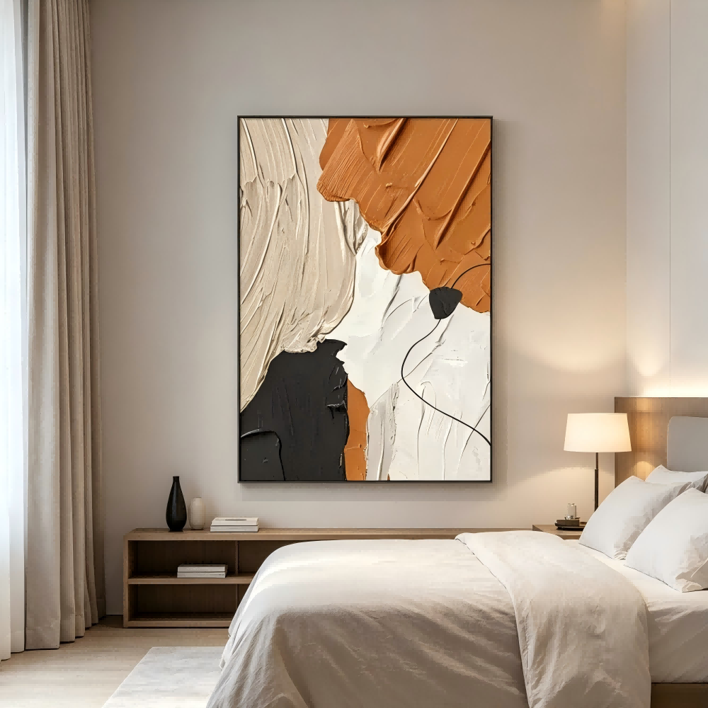 Earthtone Abstract Painting #Kiss 34