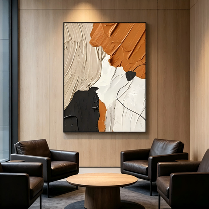 Earthtone Abstract Painting #Kiss 34