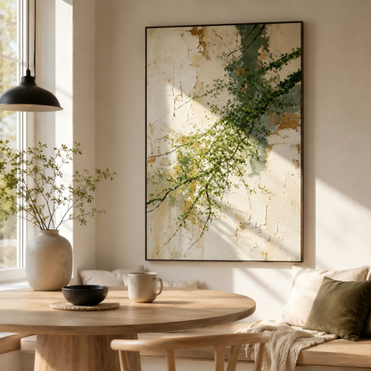 Handmade Textured Botanical Branch Wall Art Painting #Kiss 125